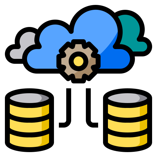 cloud-server Phatplus Lineal Color icon