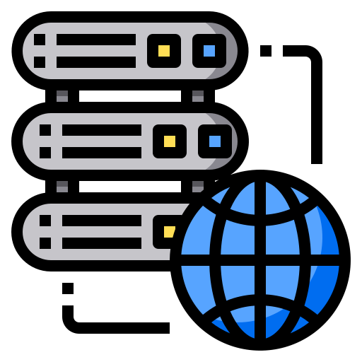 rede mundial de computadores Phatplus Lineal Color Ícone