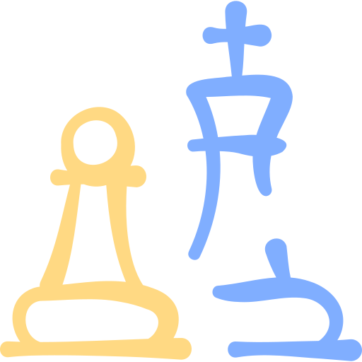 Chess Basic Hand Drawn Color icon