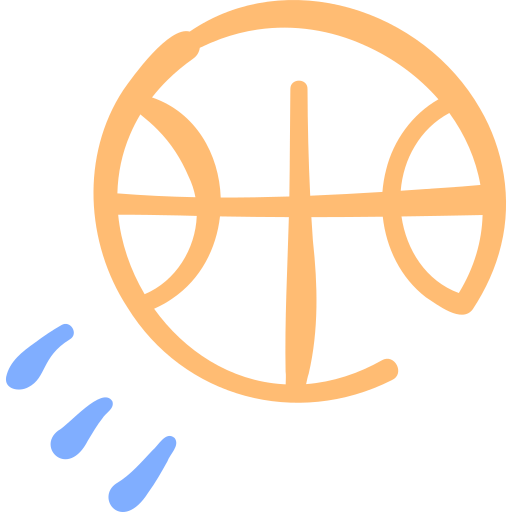 Basketball Basic Hand Drawn Color icon