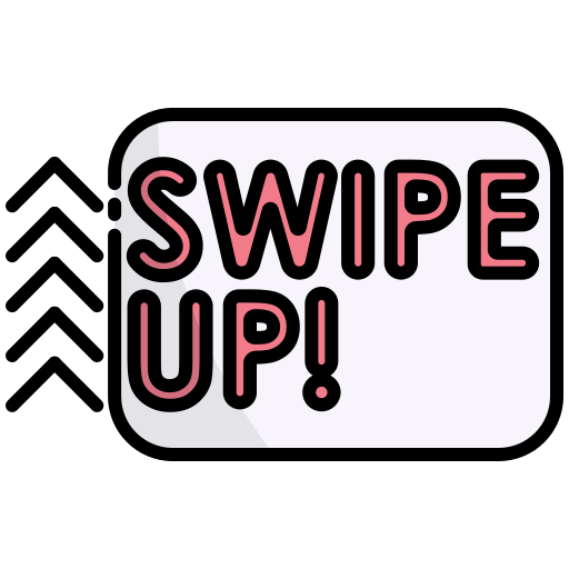 Swipe up Generic Outline Color icon