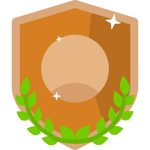 Bronze medal Generic Flat icon