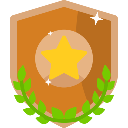 medalla de bronce Generic Flat icono