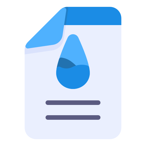 water rekening Generic Flat icoon