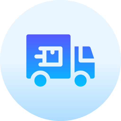 Delivery truck Basic Gradient Circular icon