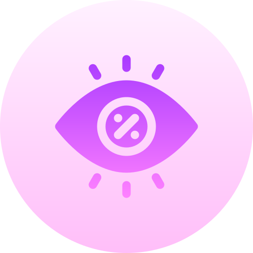 Глаз Basic Gradient Circular иконка