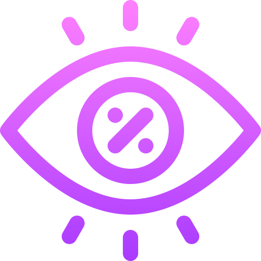 Eye Basic Gradient Lineal color icon