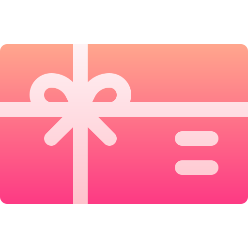 Gift card Basic Gradient Gradient icon