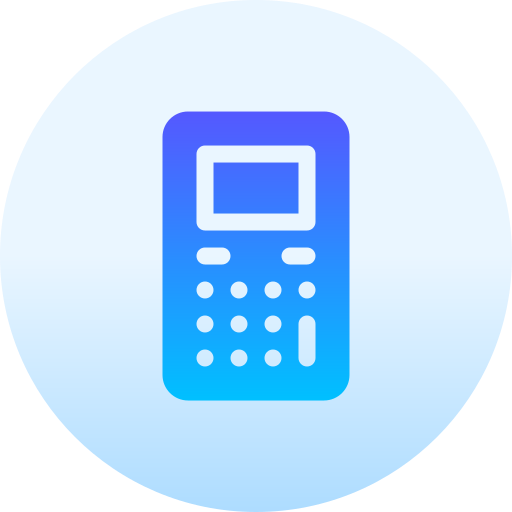 Calculator Basic Gradient Circular icon