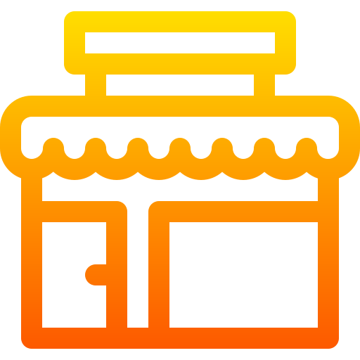 Store Basic Gradient Lineal color icon
