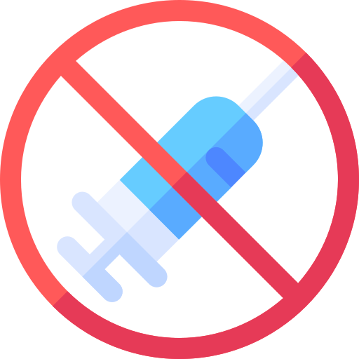 No vaccines Basic Rounded Flat icon