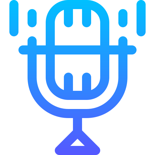 Microphone Basic Gradient Lineal color icon