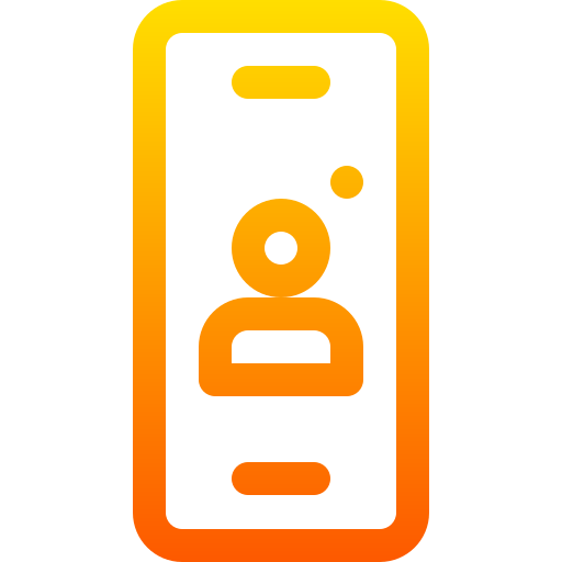 Smartphone Basic Gradient Lineal color icon
