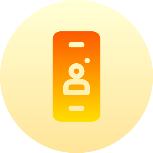 스마트 폰 Basic Gradient Circular icon