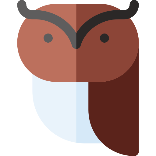 Owl Basic Rounded Flat icon