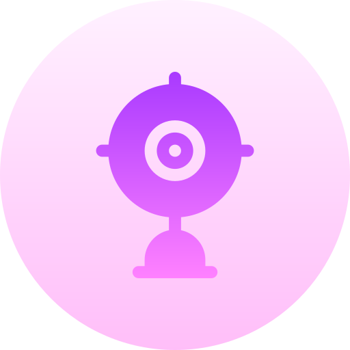 ウェブカメラ Basic Gradient Circular icon