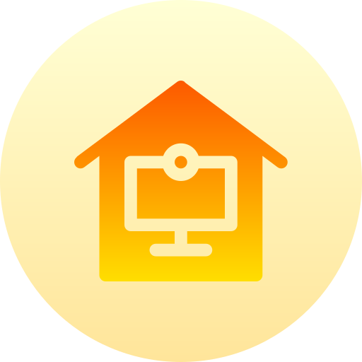 House Basic Gradient Circular icon