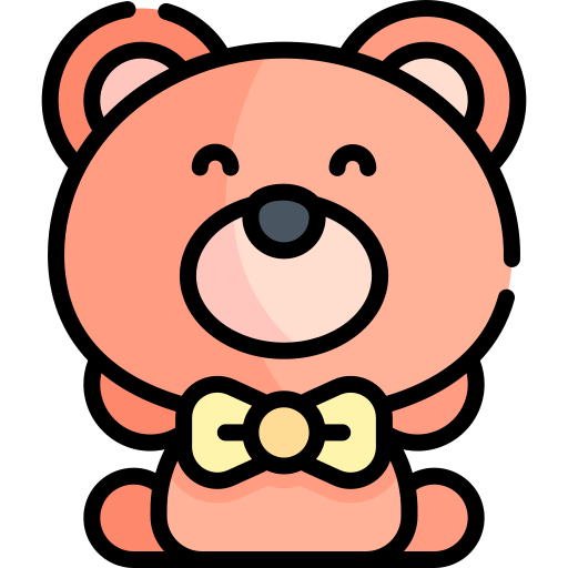 urso teddy Kawaii Lineal color Ícone