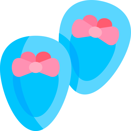 zapatos de bebé Kawaii Flat icono