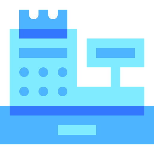 caja registradora Basic Sheer Flat icono
