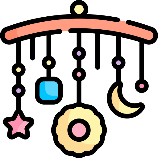 유아용 침대 Kawaii Lineal color icon