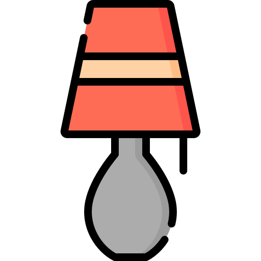 Table lamp Special Lineal color icon