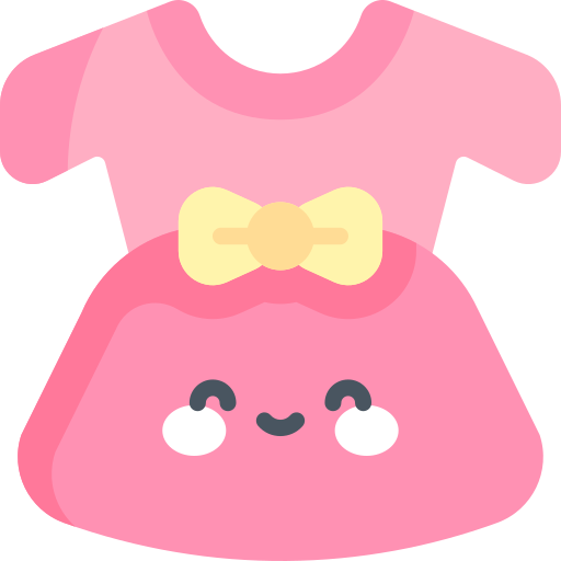 vestido de bebé Kawaii Flat icono