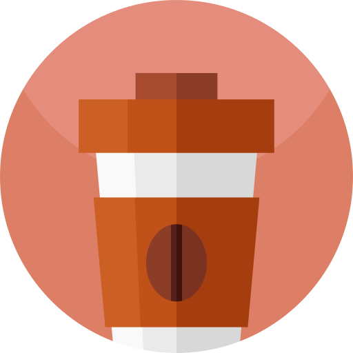커피 Geometric Flat Circular Flat icon