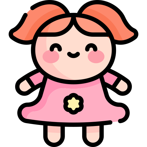 puppe Kawaii Lineal color icon