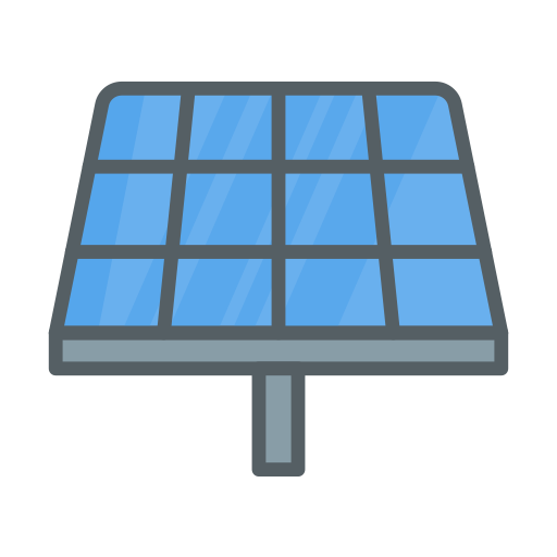 Solar panel Dinosoft Lineal Color icon