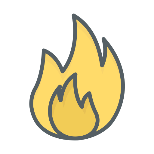 ogień Dinosoft Lineal Color ikona