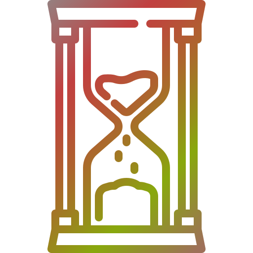 reloj de arena Generic Gradient icono