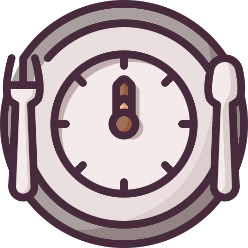 Time to eat Generic Outline Color icon