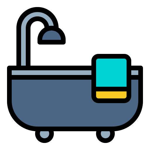 Bath tub Generic Outline Color icon