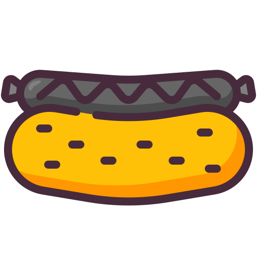 Hotdog Generic Outline Color icon