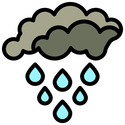 lluvia Generic Outline Color icono