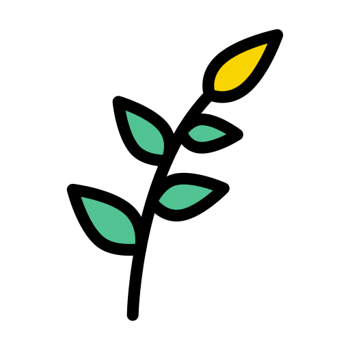 Leaf Vector Stall Lineal Color icon