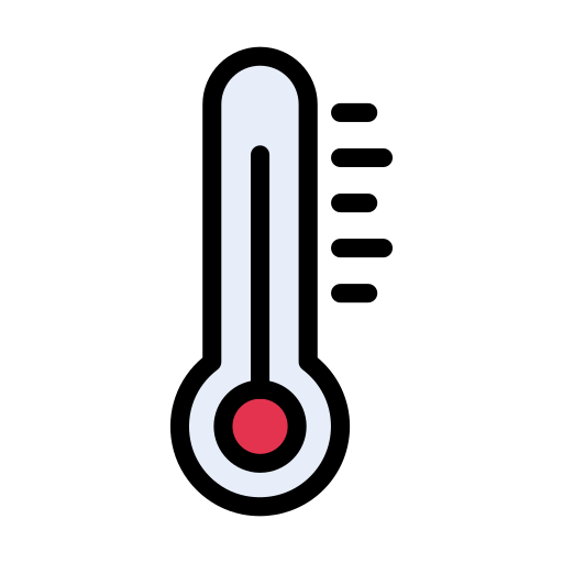 termómetro Vector Stall Lineal Color icono