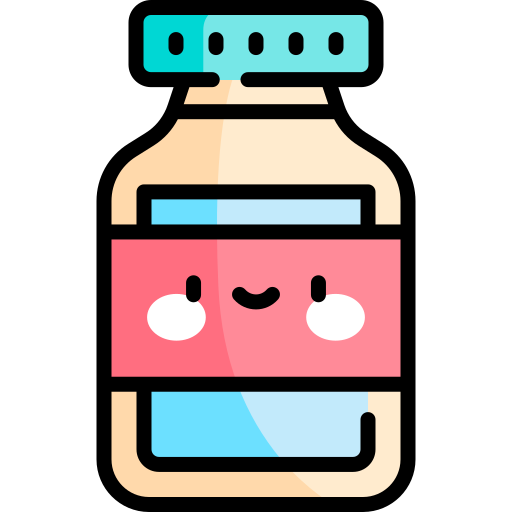 Cough syrup Kawaii Lineal color icon