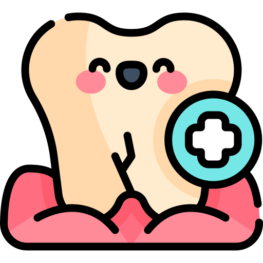 Tooth Kawaii Lineal color icon