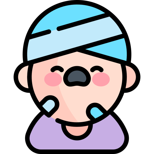 paziente Kawaii Lineal color icona