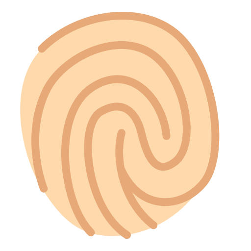 huella dactilar Generic Flat icono