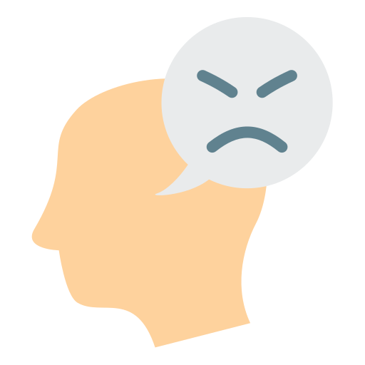 Angry face Generic Flat icon