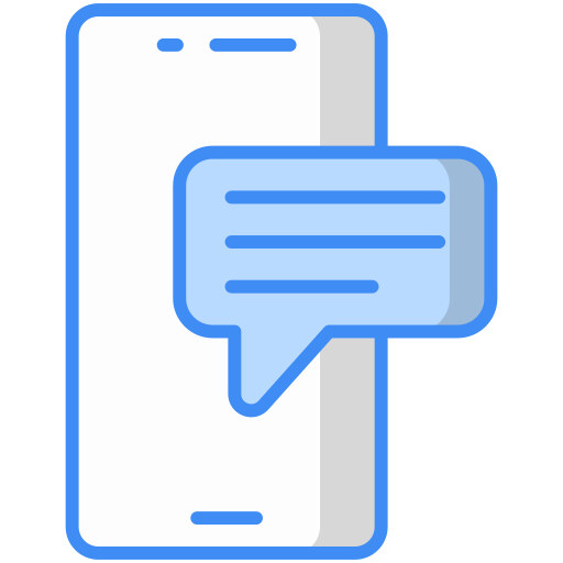 モバイルメッセージ Generic Blue icon