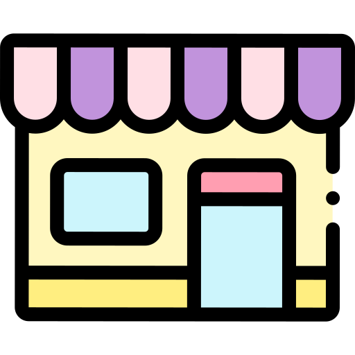Store Detailed Rounded Lineal color icon