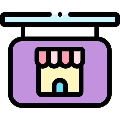 Shop Detailed Rounded Lineal color icon