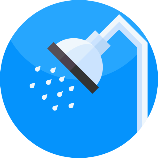 Shower Geometric Flat Circular Flat icon
