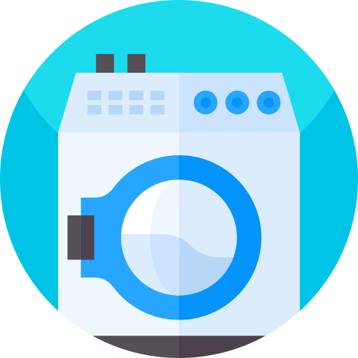Washing machine Geometric Flat Circular Flat icon