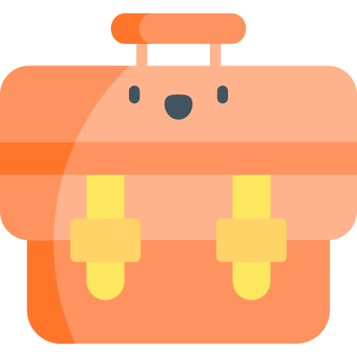 maletín Kawaii Flat icono