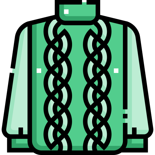 suéter tipo con cuello de tortuga Detailed Straight Lineal color icono